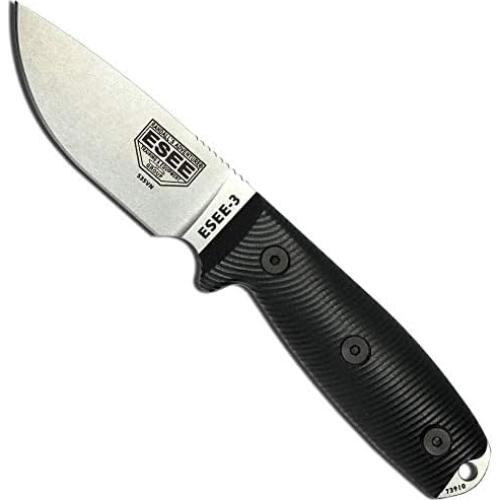 Cuchillo ESEE-3 S35VN con mango G10 y funda ambidiestra