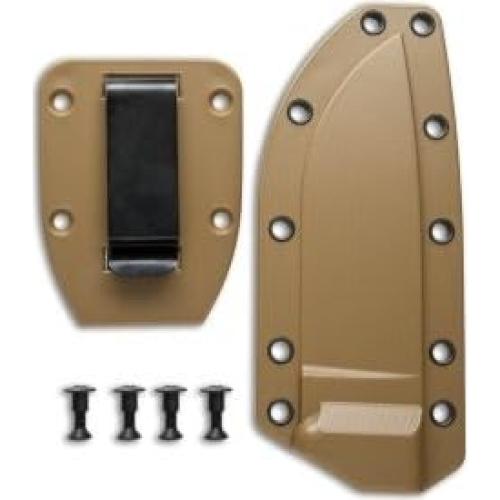 Cuchillo ESEE-4 Punta Drop Acero 1095 Funda Marrón Coyote