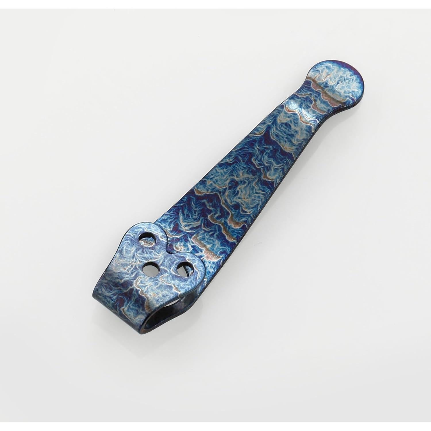 Clip de bolsillo A.I.FORCE C81 de titanio craquelado 53 mm