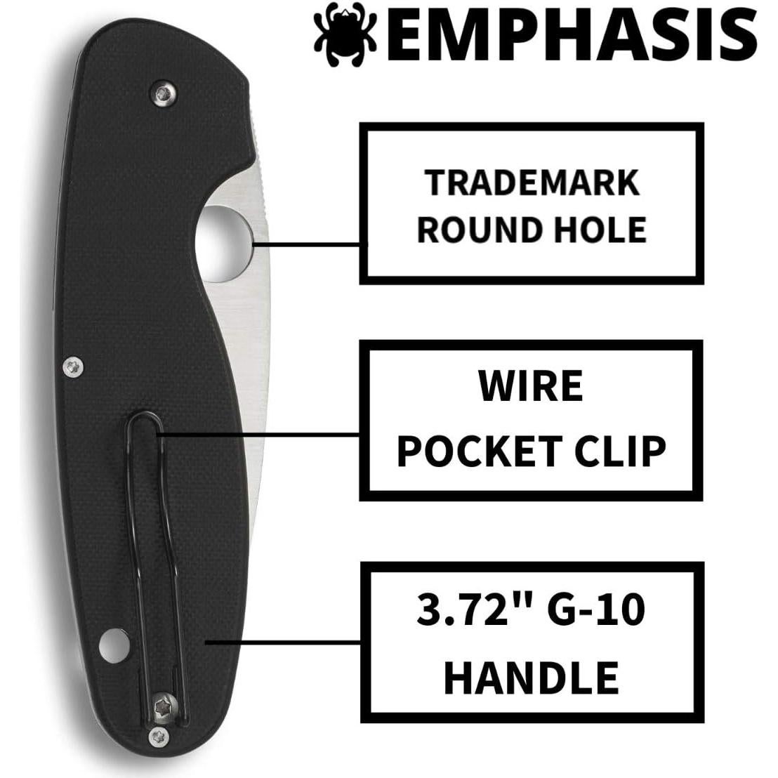 Cuchillo Plegable Spyderco Emphasis 9.1 cm Acero Inoxidable