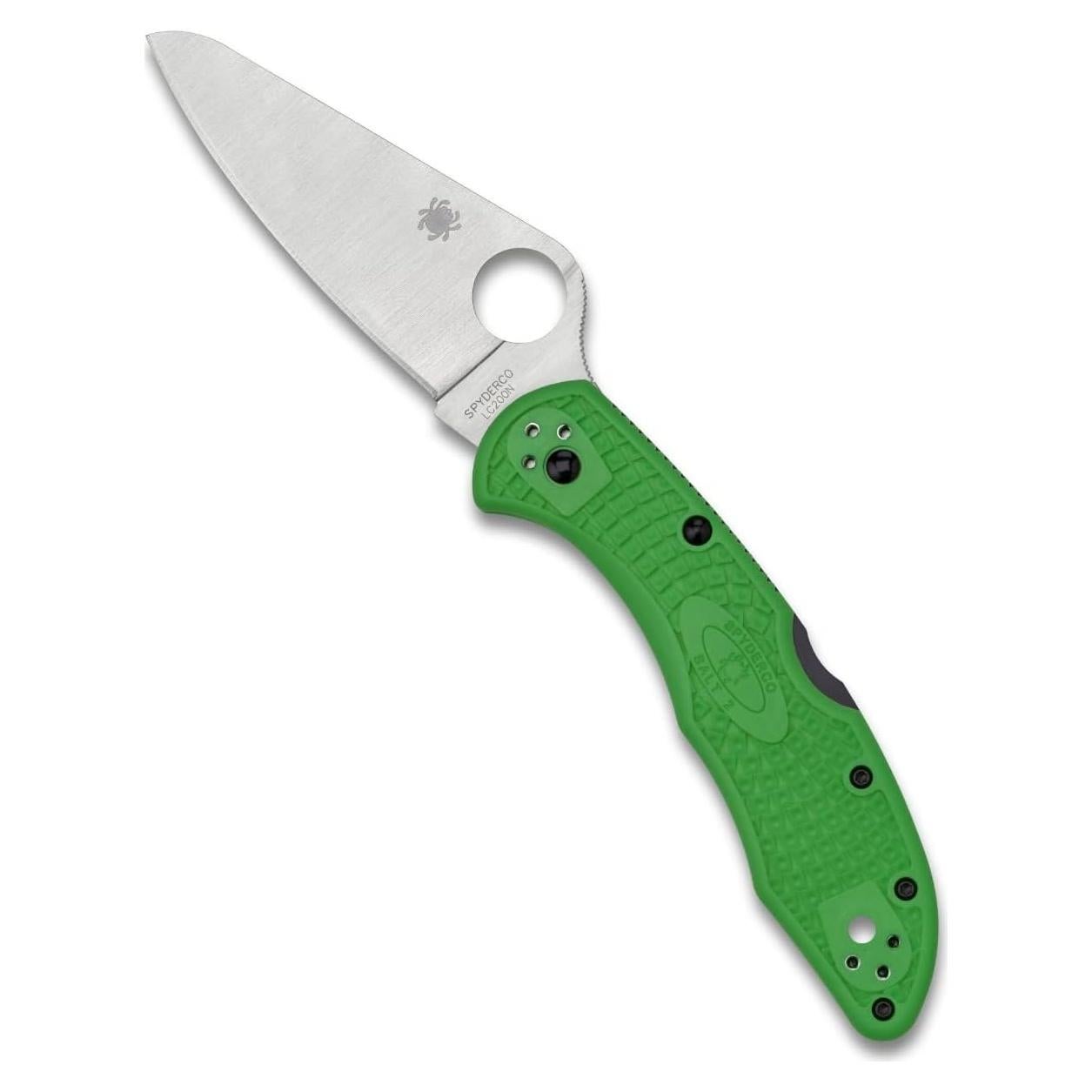 Cuchillo Spyderco Salt 2 Verde LC200N 7.62 cm Acero Inoxidable