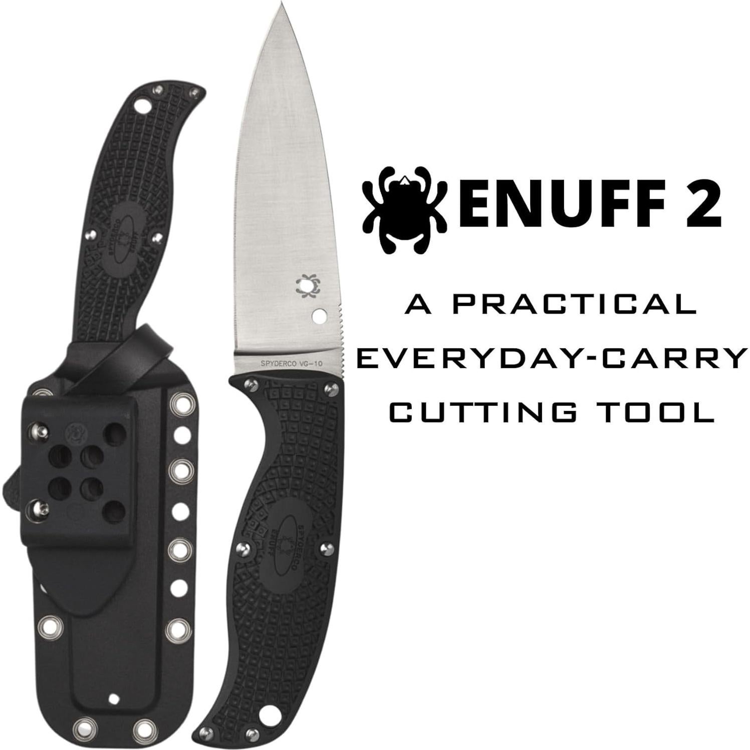 Cuchillo Spyderco Enuff 2 FB31PBK2 Acero Premium 20.19cm