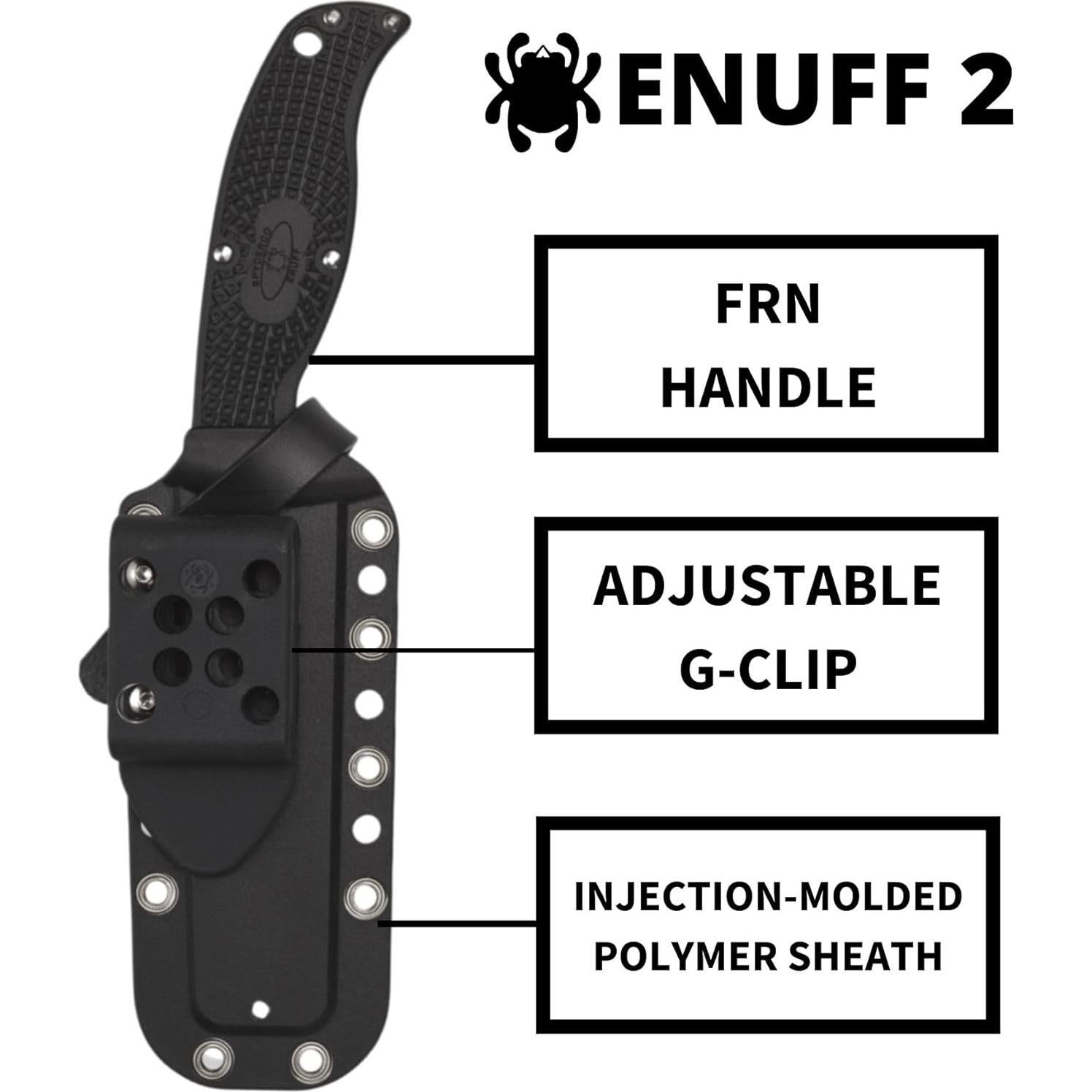 Cuchillo Spyderco Enuff 2 FB31PBK2 Acero Premium 20.19cm