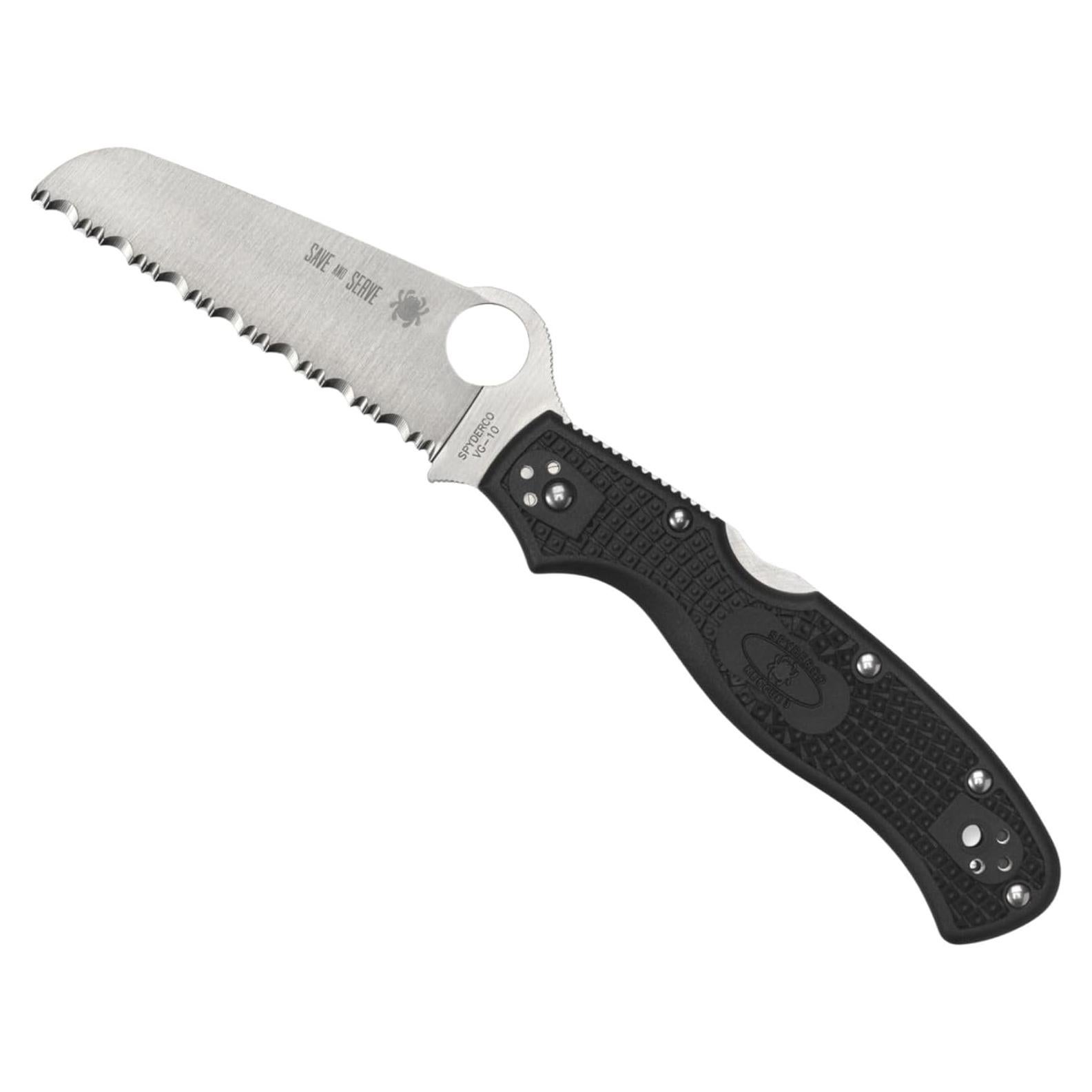 Cuchillo de Rescate Spyderco Rescue 3 Thin Red Line 9.29cm
