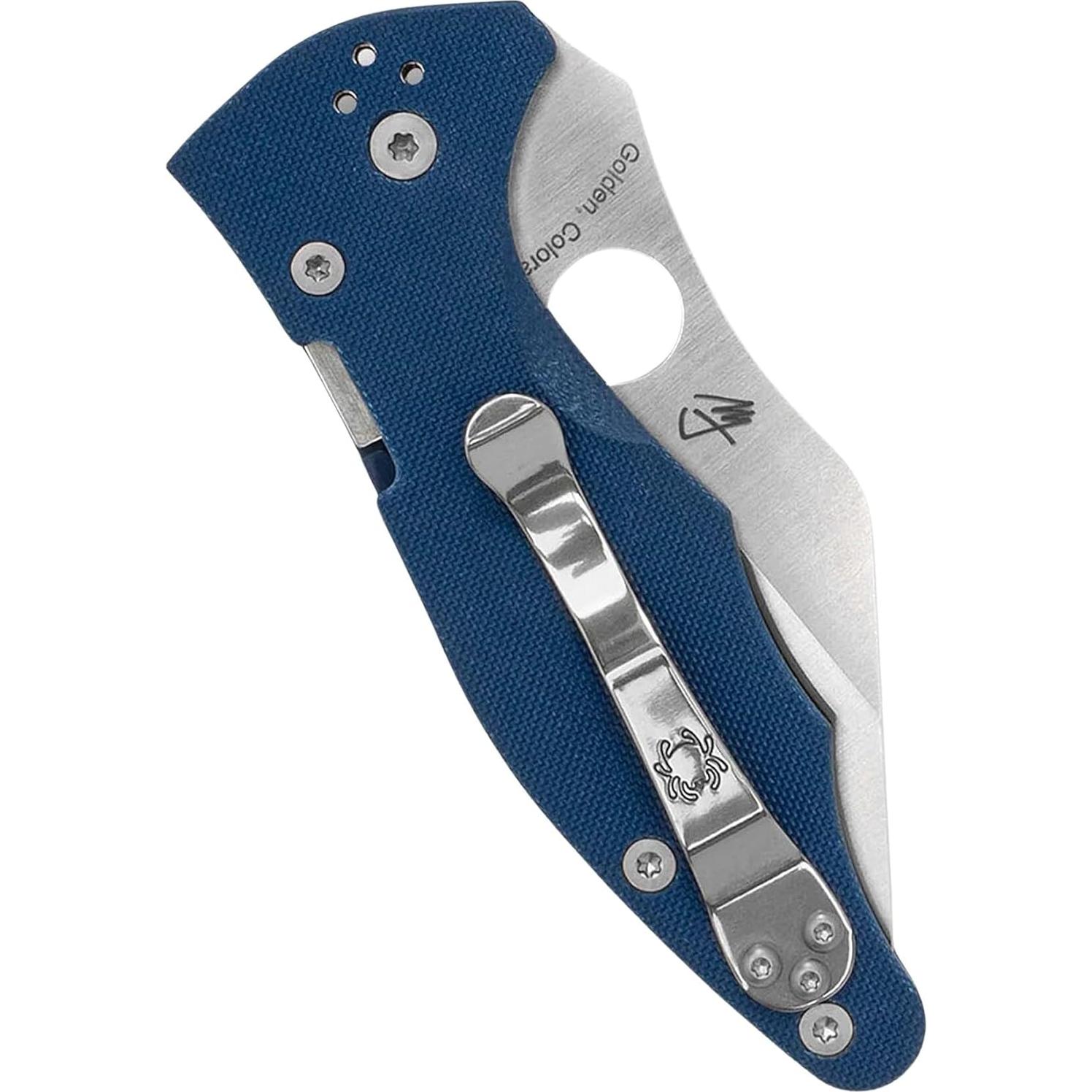 Cuchillo Plegable Spyderco Yojimbo 2 Azul G-10 Acero CPM