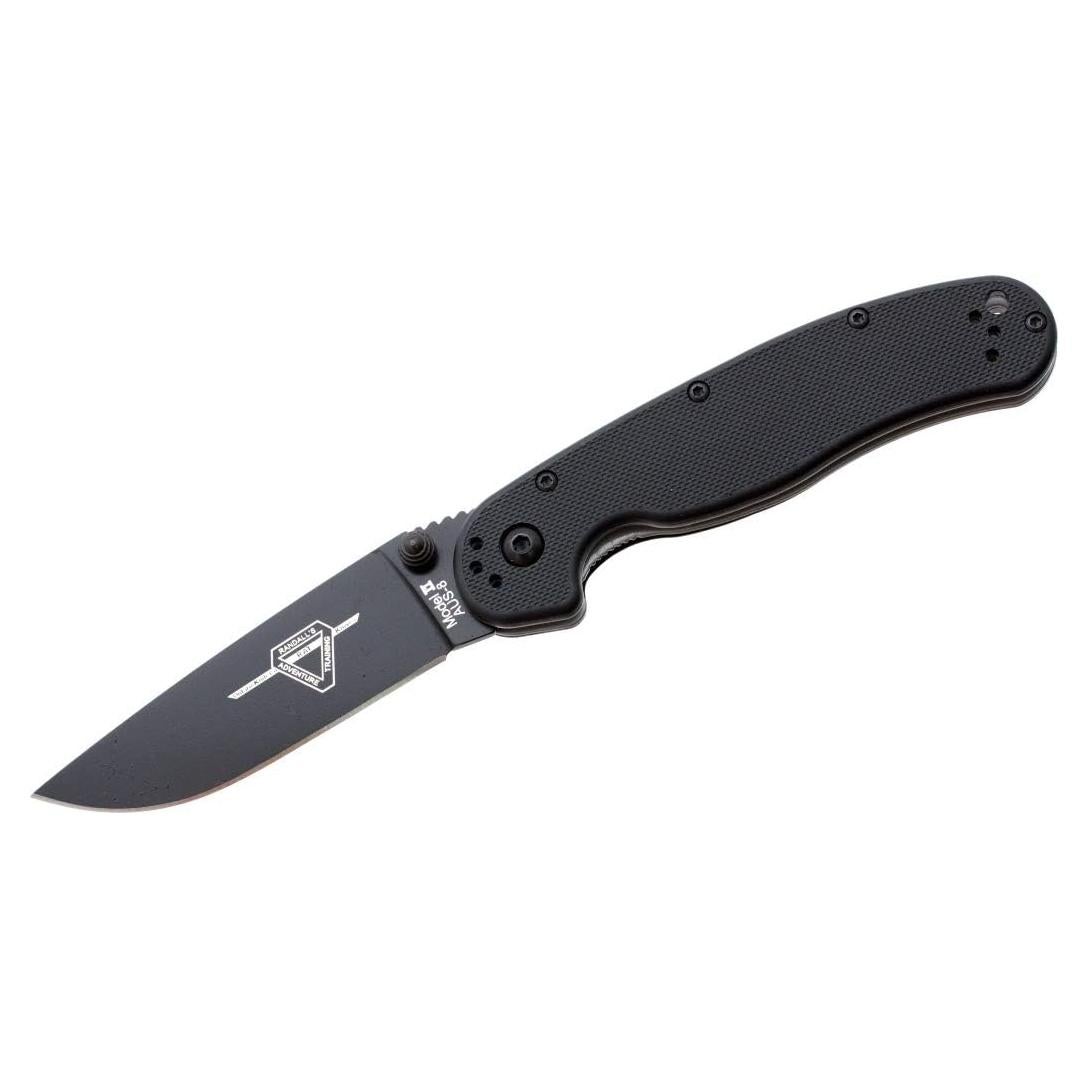 Cuchillo Plegable Ontario 8861, Hoja 7.62 cm, Negro