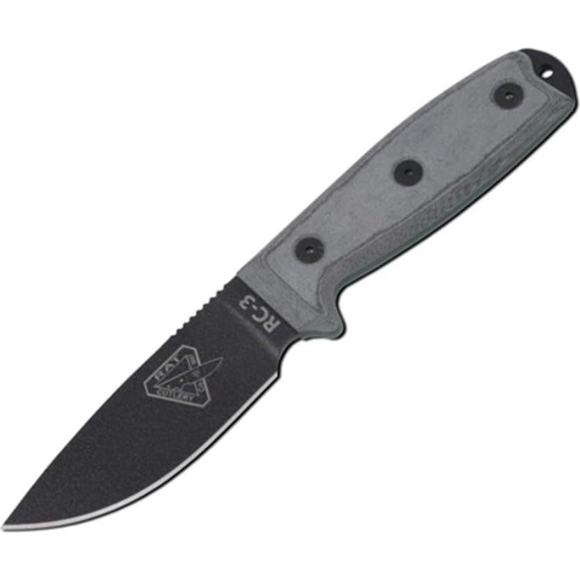 Cuchillo ESEE Modelo 3 con Funda Marrón y Negro 20.8 cm