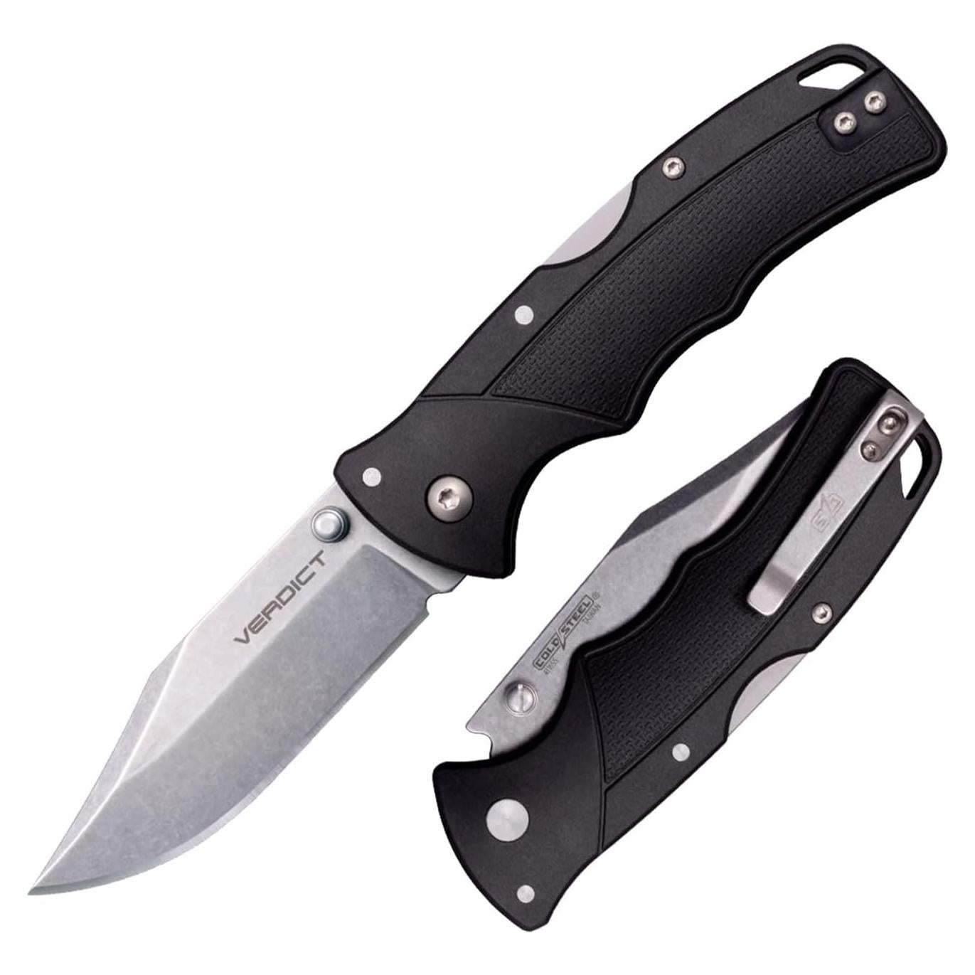 Cuchillo Plegable Cold Steel Veredicto 3" Acero 4116 GFN Negro