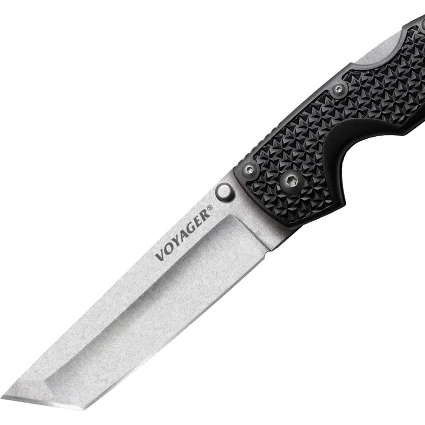Cuchillo Plegable Cold Steel Voyager Grande Punta Tanto 10.16 cm