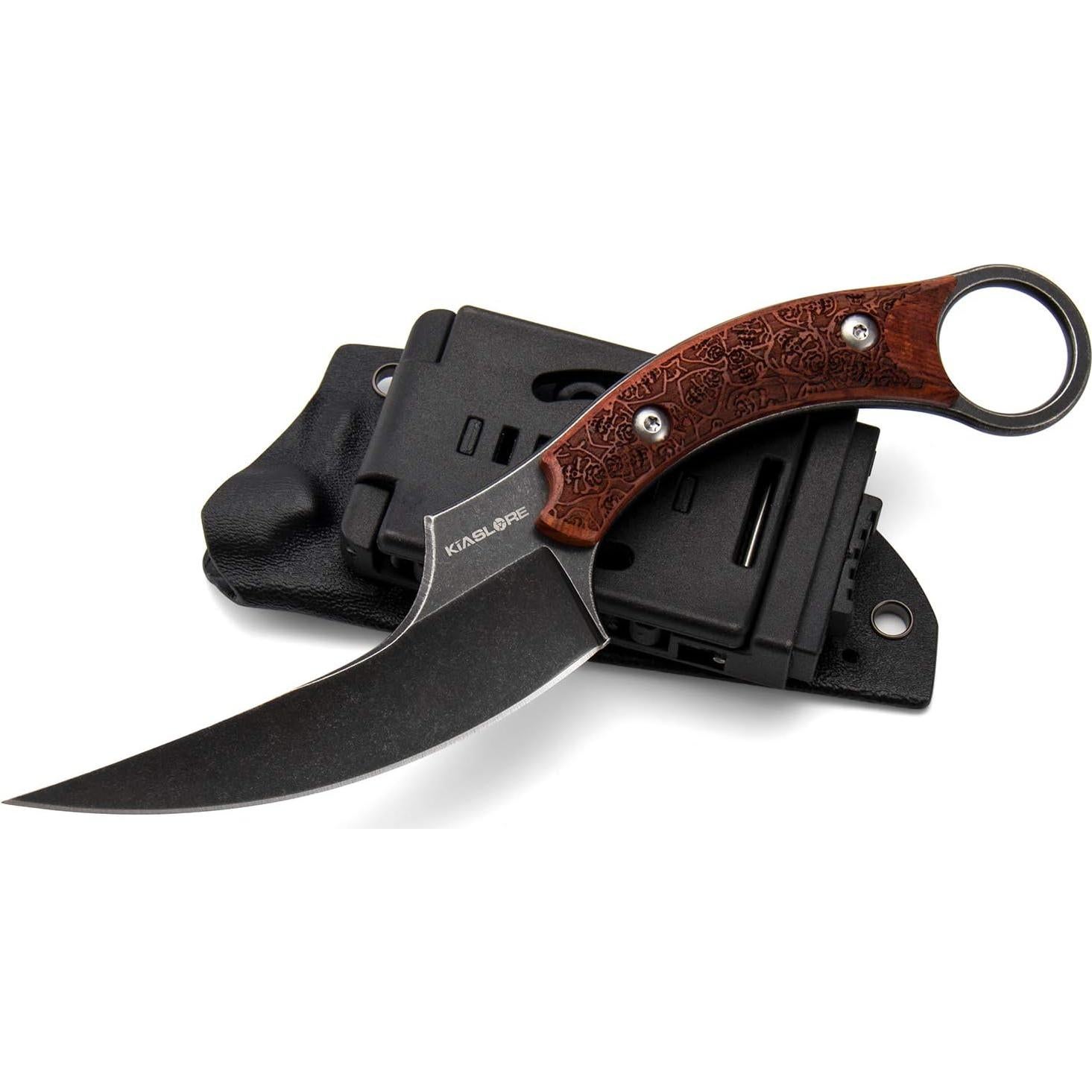 Cuchillo de Supervivencia KIASLORE 20.5 cm Acero Inoxidable 440C