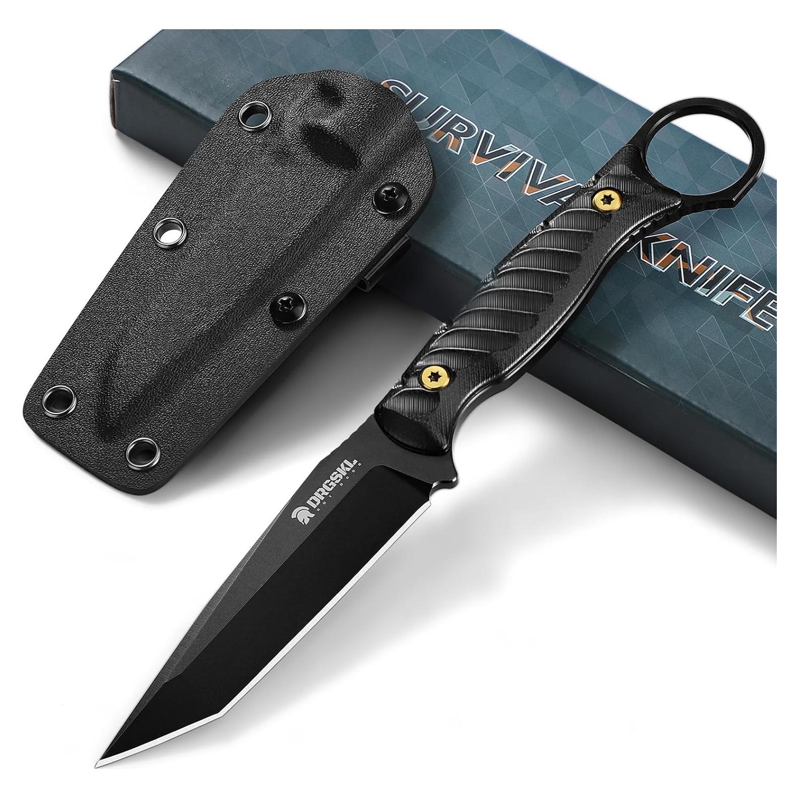 Cuchillo Tanto DRGSKL de Acero D2 con Funda - 20.3 cm
