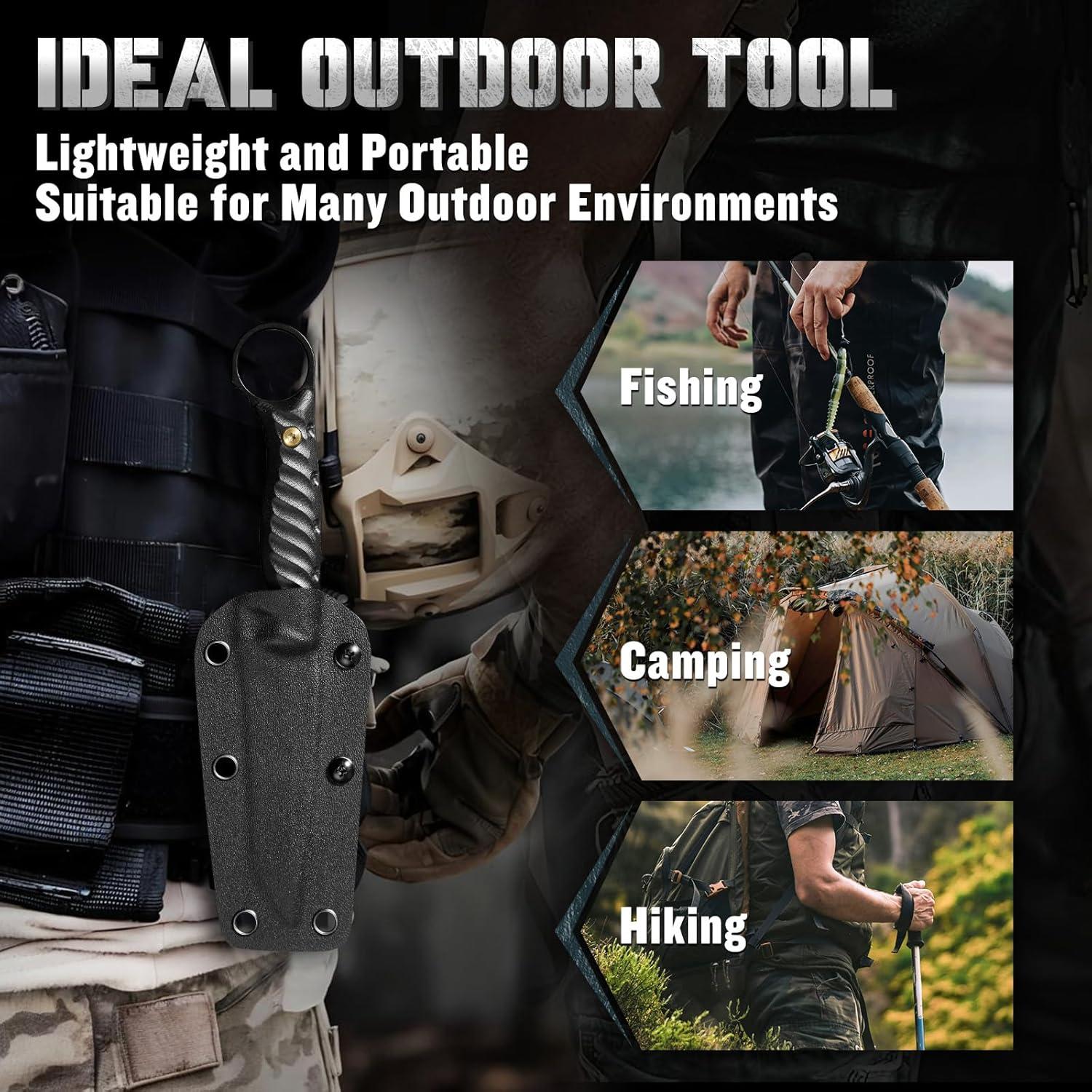 Cuchillo Tanto DRGSKL de Acero D2 con Funda - 20.3 cm