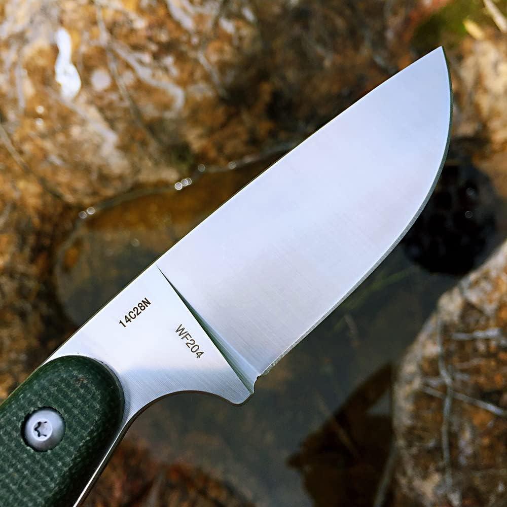 Cuchillo Fijo Watchman W204 Acero 14C28N Mango Micarta 18cm