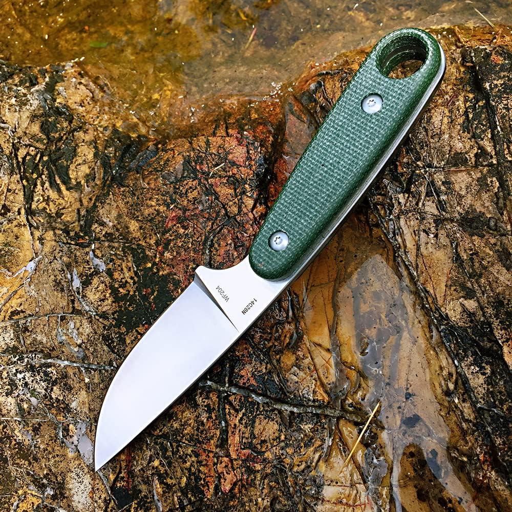 Cuchillo Fijo Watchman W204 Acero 14C28N Mango Micarta 18cm