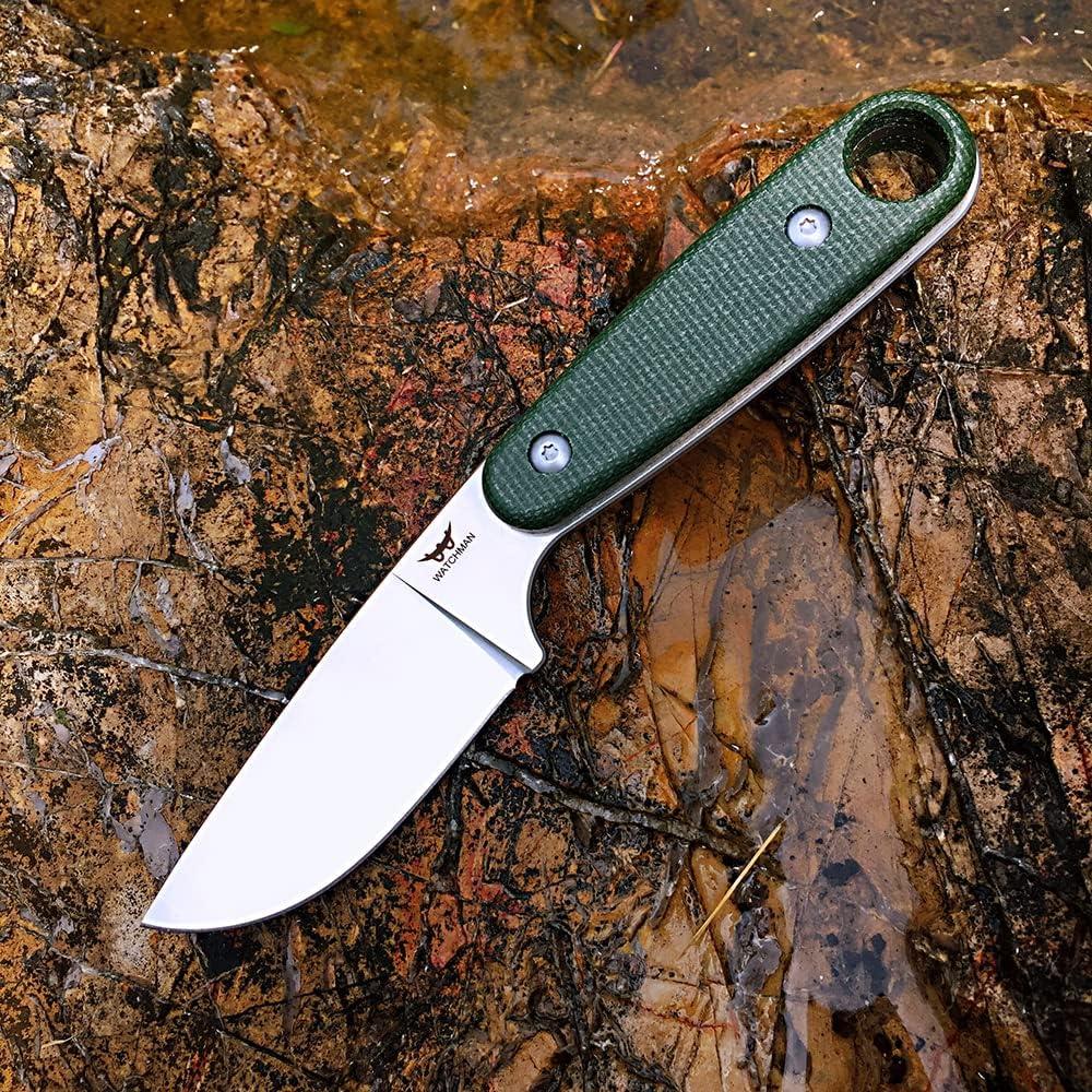 Cuchillo Fijo Watchman W204 Acero 14C28N Mango Micarta 18cm