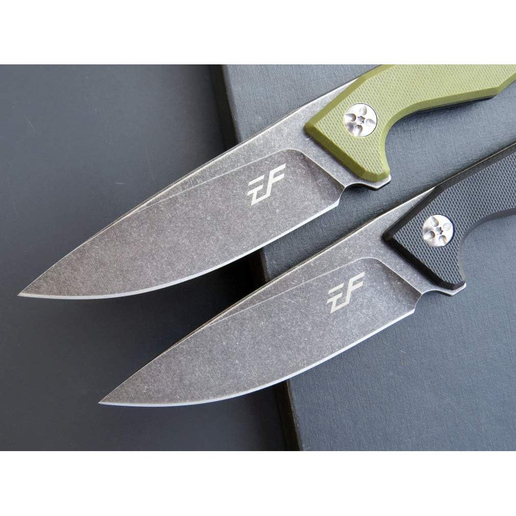 Cuchillo Fijo Eafengrow EF107 de Acero D2 con Funda Kydex Verde