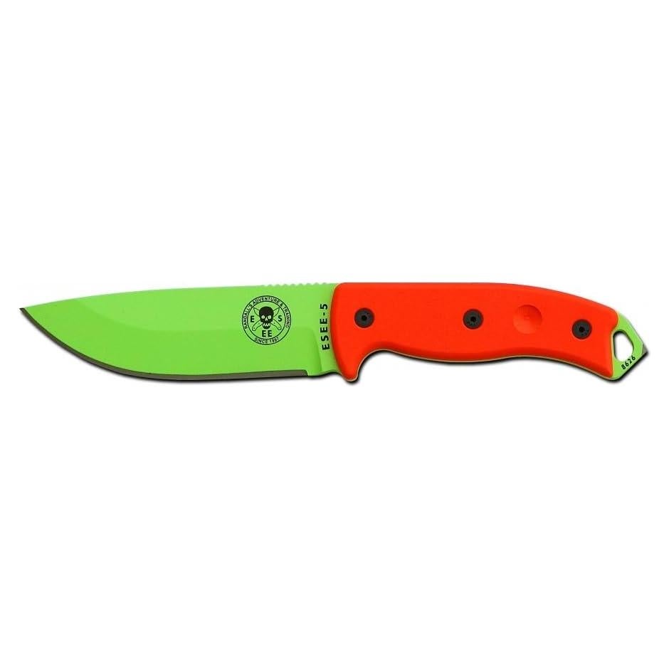 Cuchillo de Supervivencia ESEE 5 Verde Veneno 27.94 cm