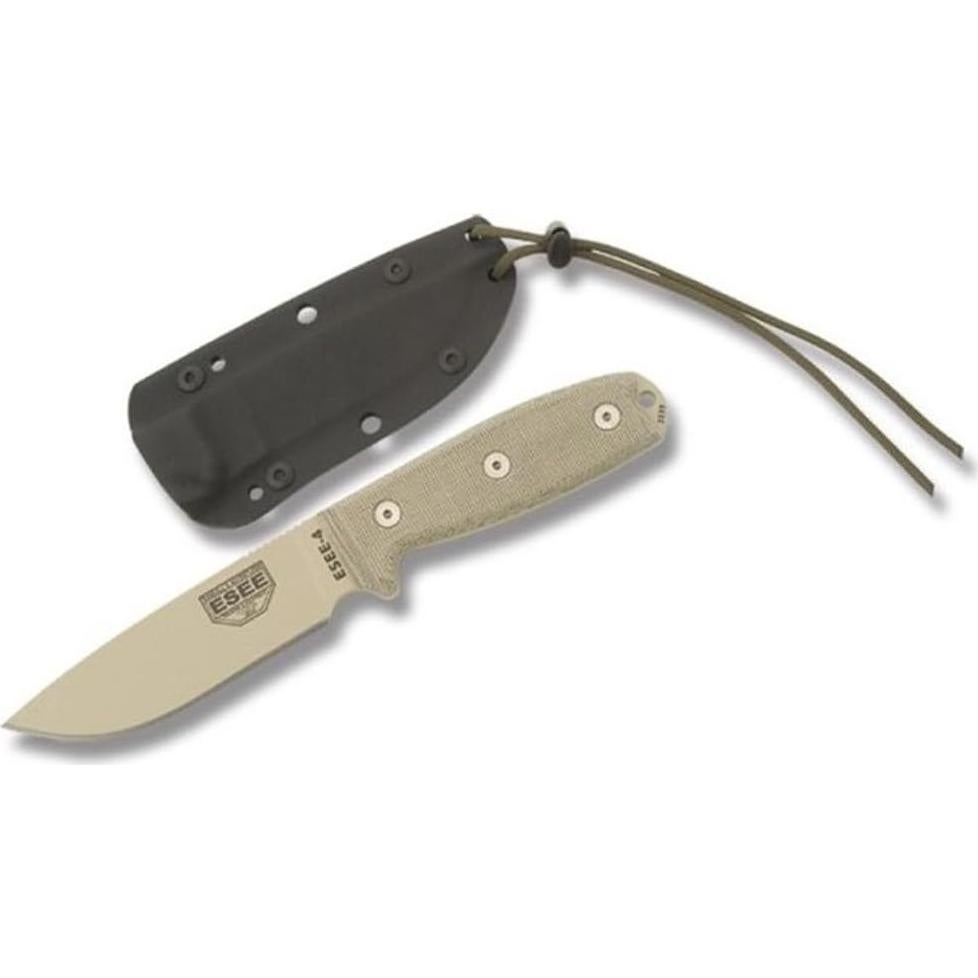 Cuchillo ESEE 4 Full Tang Acero al Carbono 11.4 cm Verde OD