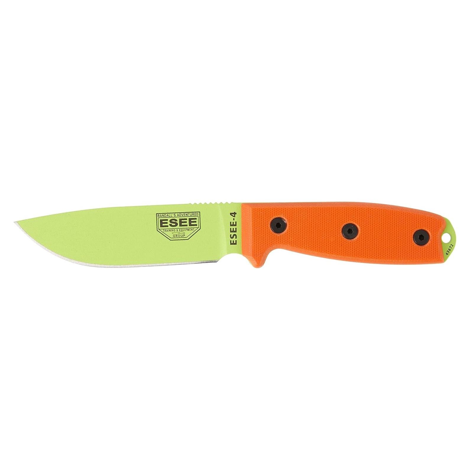 Cuchillo ESEE 4 Verde Veneno Acero 1095 con Funda 22.86 cm