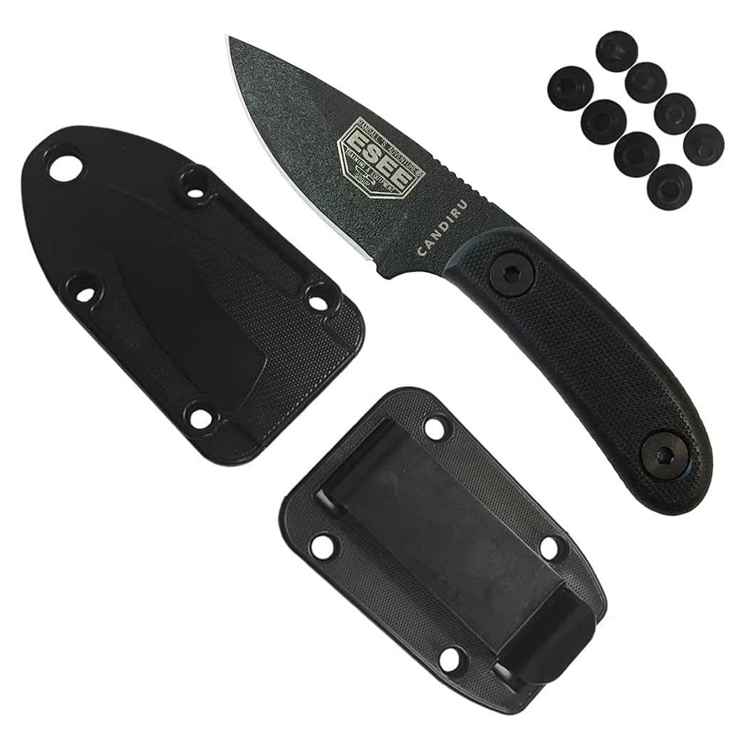 Cuchillo ESEE Candiru 13 cm Acero al Carbono Negro