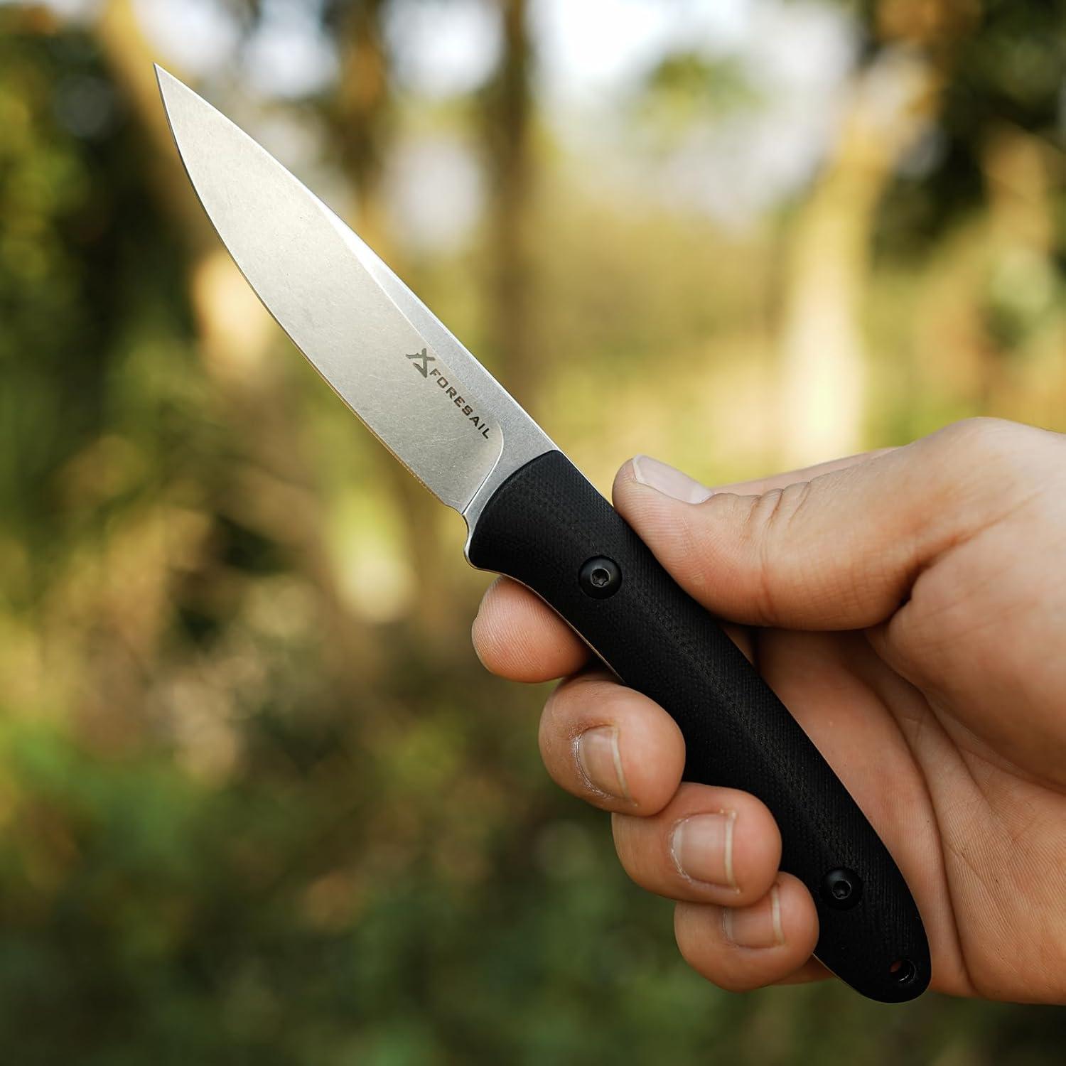 Cuchillo Fijo FORESAIL F2411SK Acero DC53 8.3cm Mango G10