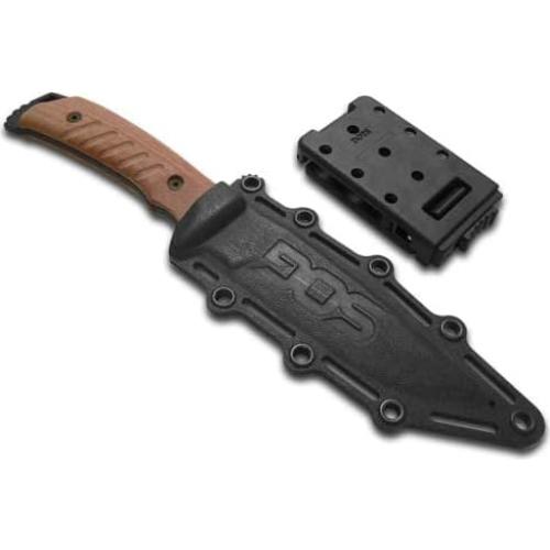 Cuchillo de hoja fija SOG Pillar LTD Micarta roja 25.1 cm