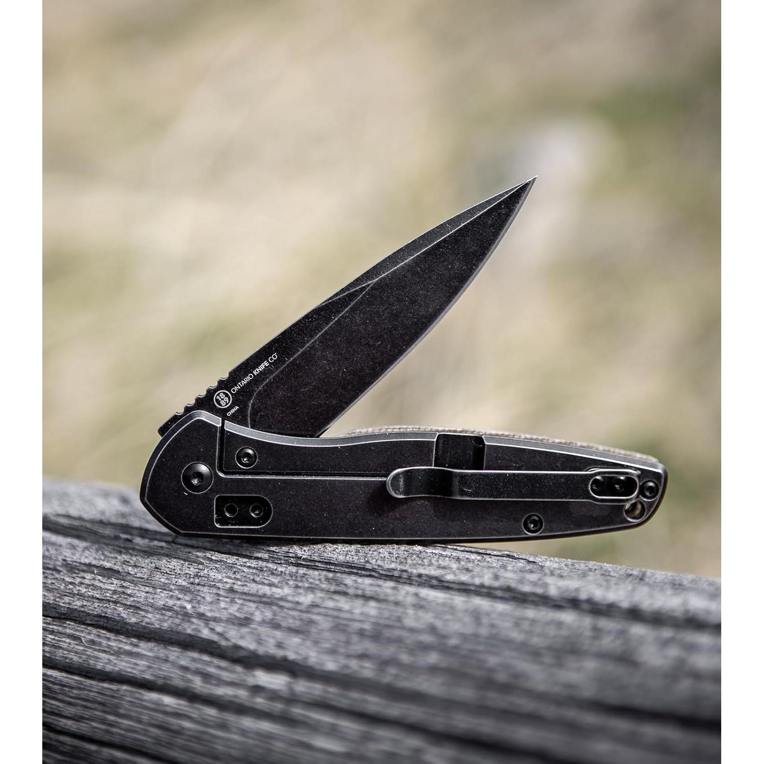 Cuchillo Plegable Ontario Knife Company Shikra 8.13 cm Titanio