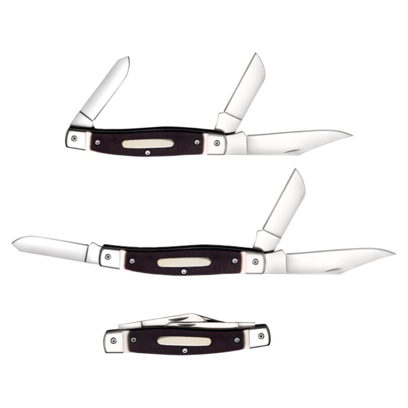 Cuchillo Plegable Cold Steel Stockman 3 Cuchillas Hueso