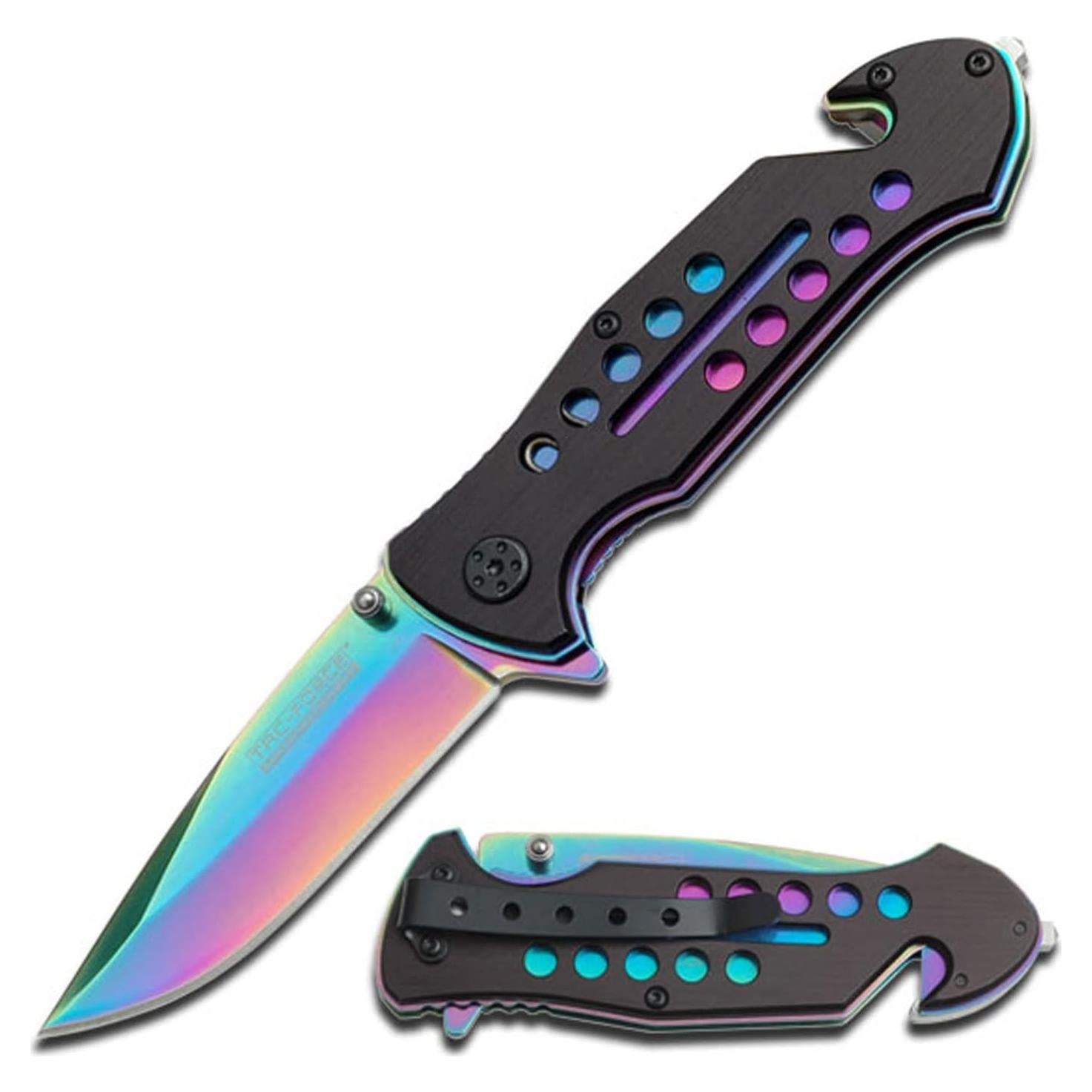 Cuchillo Plegable Tac-Force TF-509 Arcoíris 8.26 cm EDC