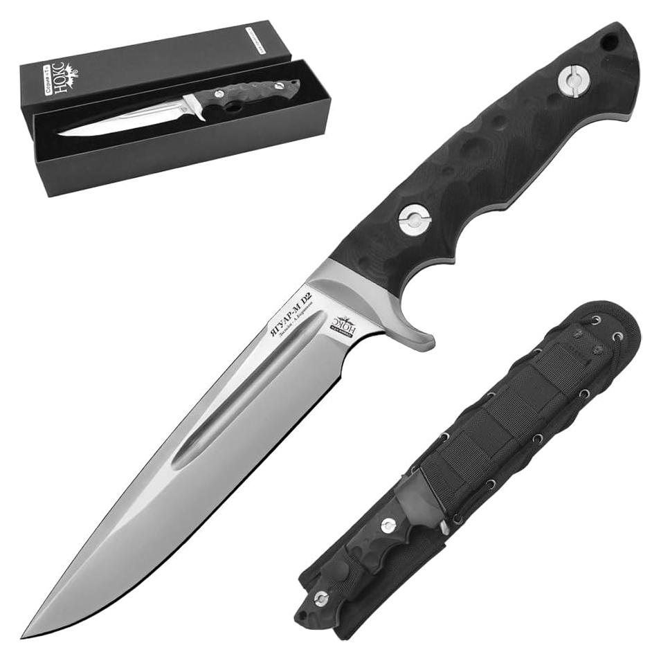 Cuchillo de Caza HOKC Jaguar-M D2 15.8 cm Mango G10