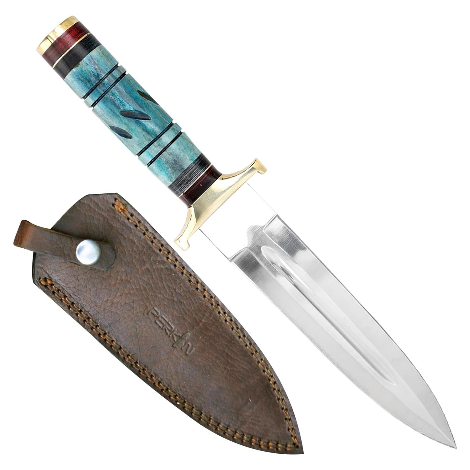 Cuchillo de Caza Perkin AR606 - Doble Filo 33 cm con Funda