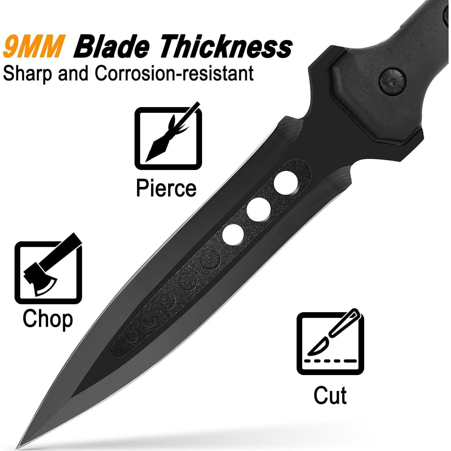 Lanza de Supervivencia Kalkal de Acero Inoxidable 106.68cm