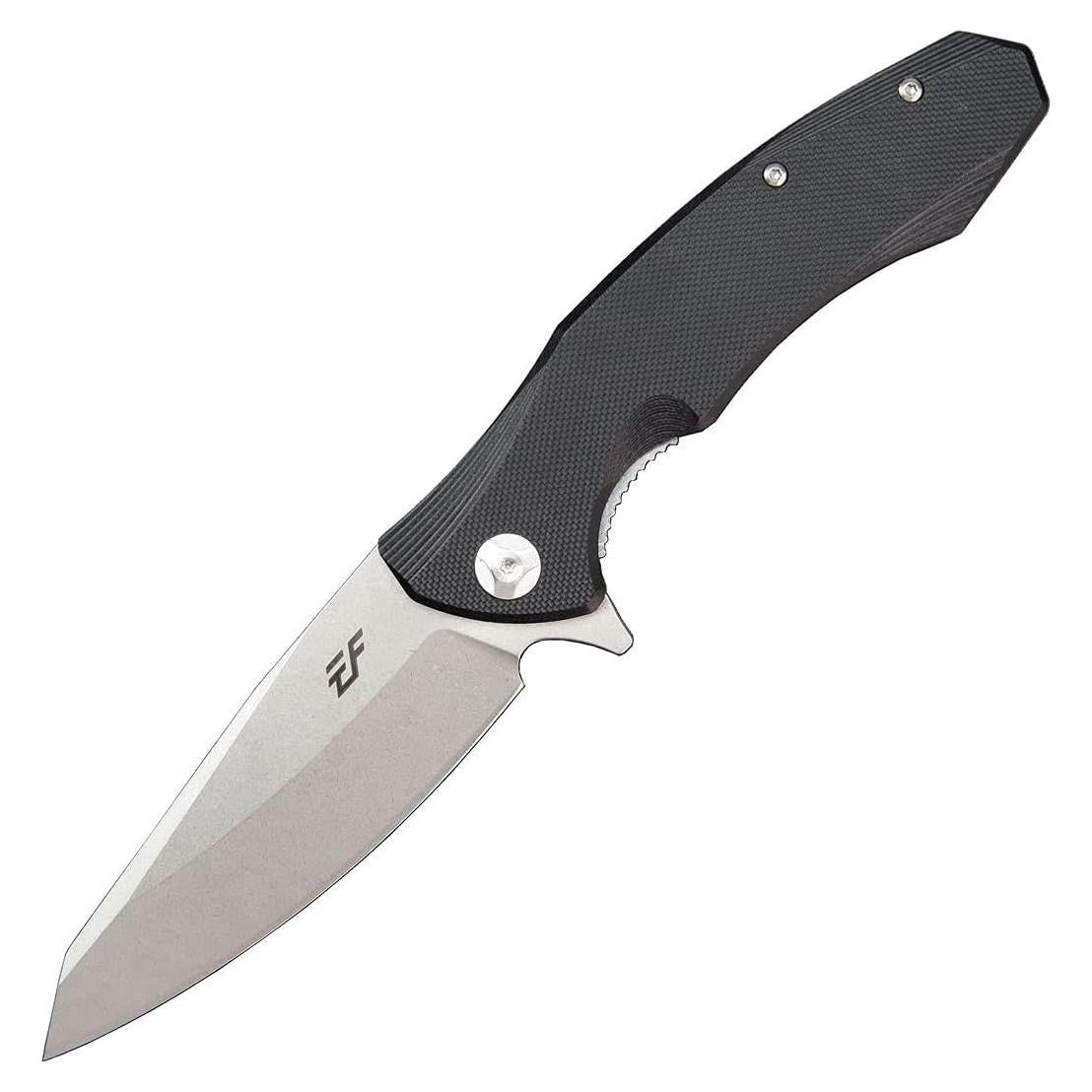 Cuchillo de bolsillo Eafengrow D2 con mango G10 21.6 cm negro