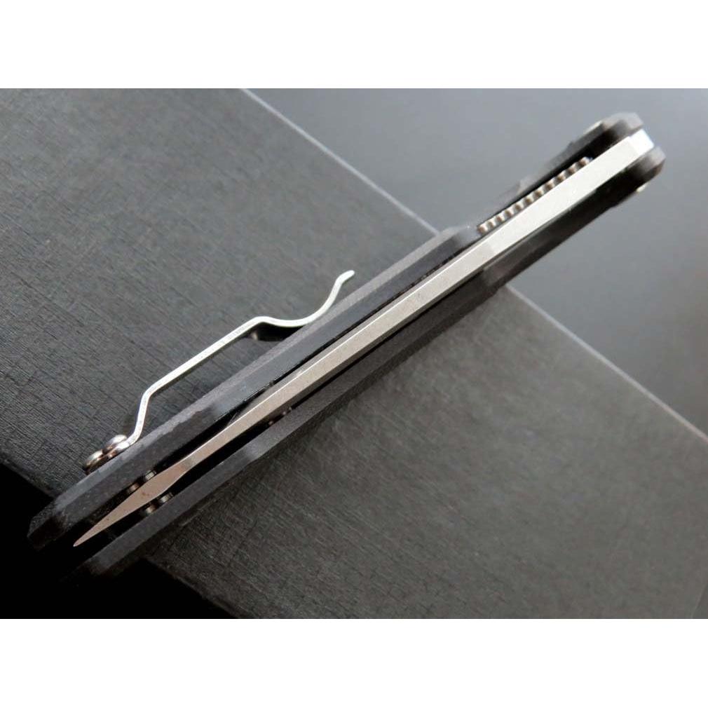 Cuchillo de bolsillo Eafengrow D2 con mango G10 21.6 cm negro