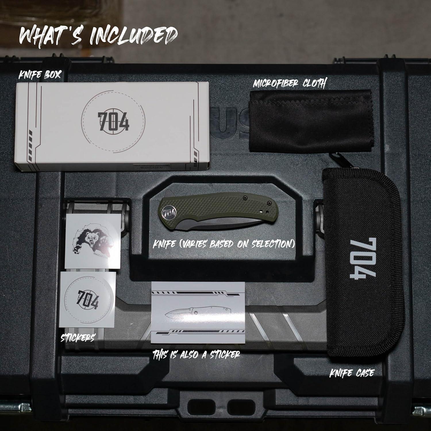 Cuchillo Plegable Urban Ranger 704 Gear Acero D2 9.5 cm Negro