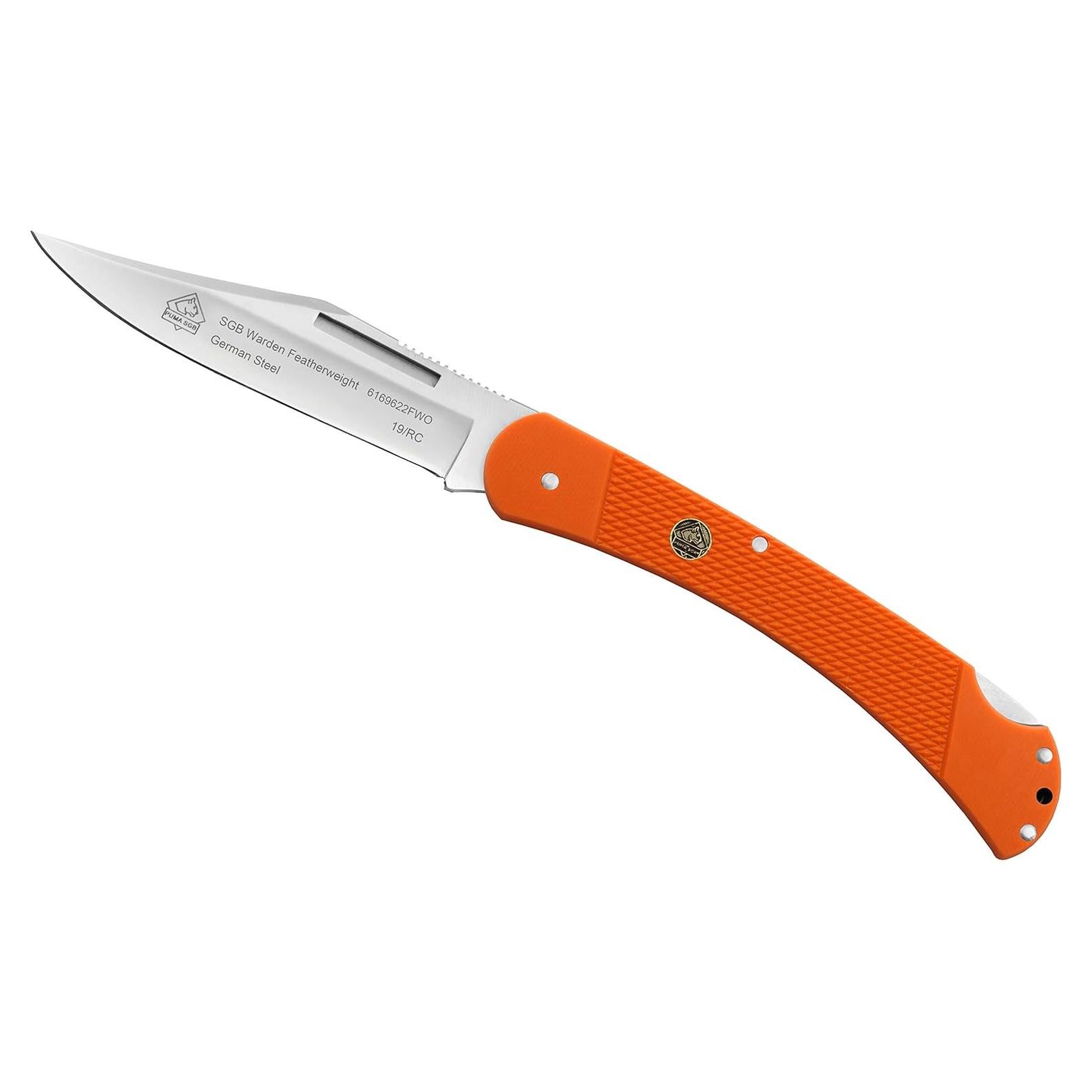 Cuchillo Plegable Puma SGB Warden Featherweight Naranja 9.4 cm
