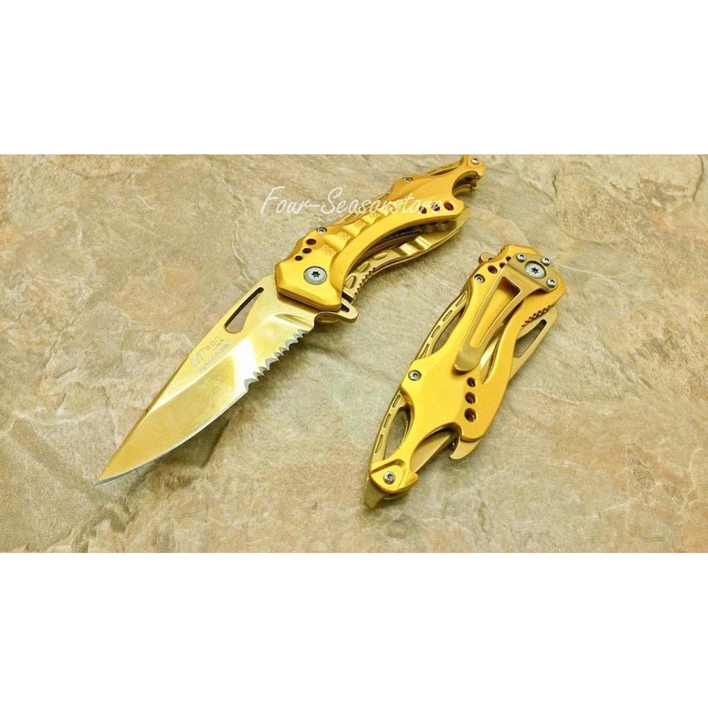 Cuchillo Táctico MTech USA Dorado 7.62cm Acero Inoxidable