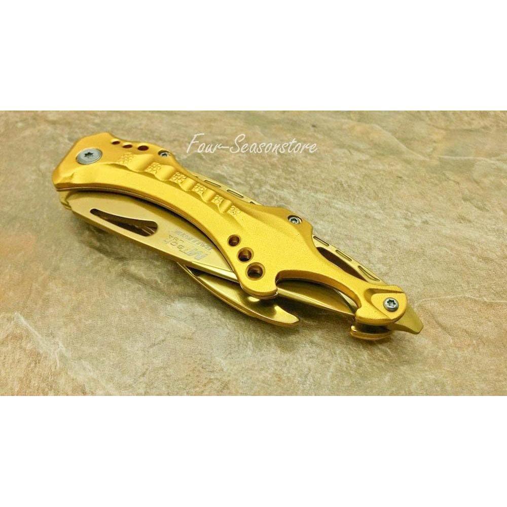 Cuchillo Táctico MTech USA Dorado 7.62cm Acero Inoxidable