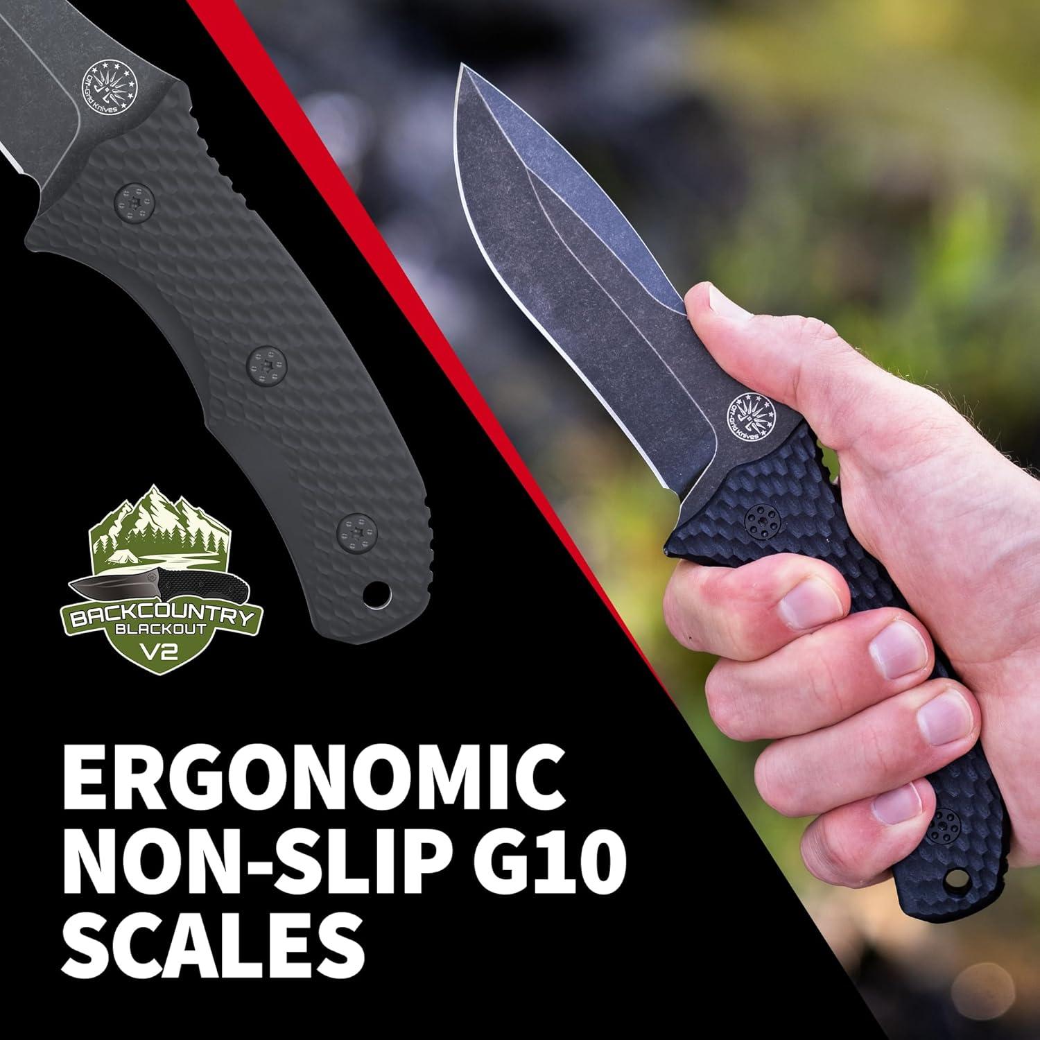 Cuchillo Fijo Off-Grid Blackout V2 Cryo D2 11.43cm Camping