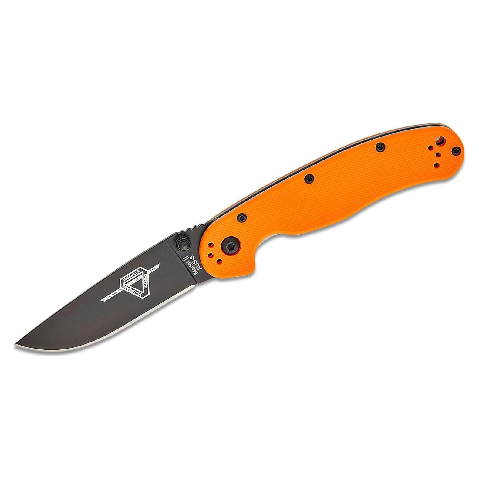 Cuchillo Plegable Ontario Knife Rat II Linerlock Naranja