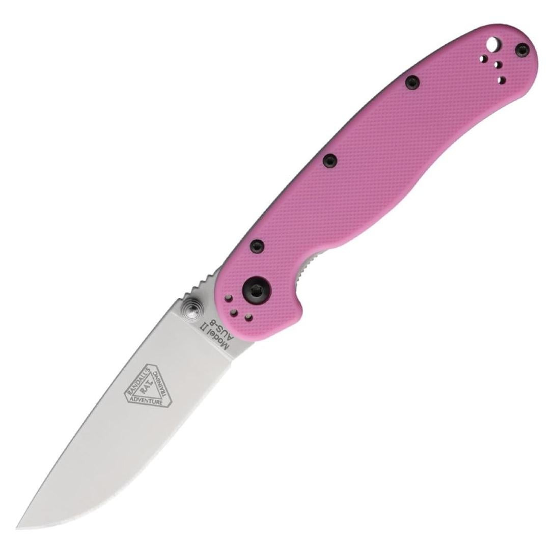 Cuchillo Plegable Ontario RAT II Rosa 7.62 cm Acero Inoxidable