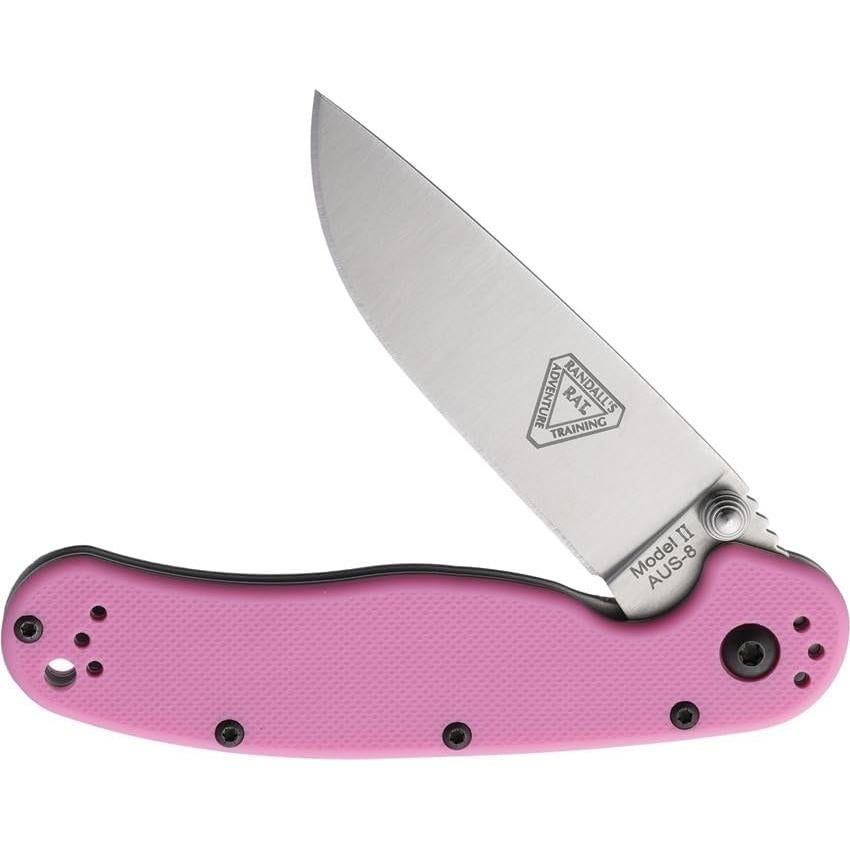 Cuchillo Plegable Ontario RAT II Rosa 7.62 cm Acero Inoxidable