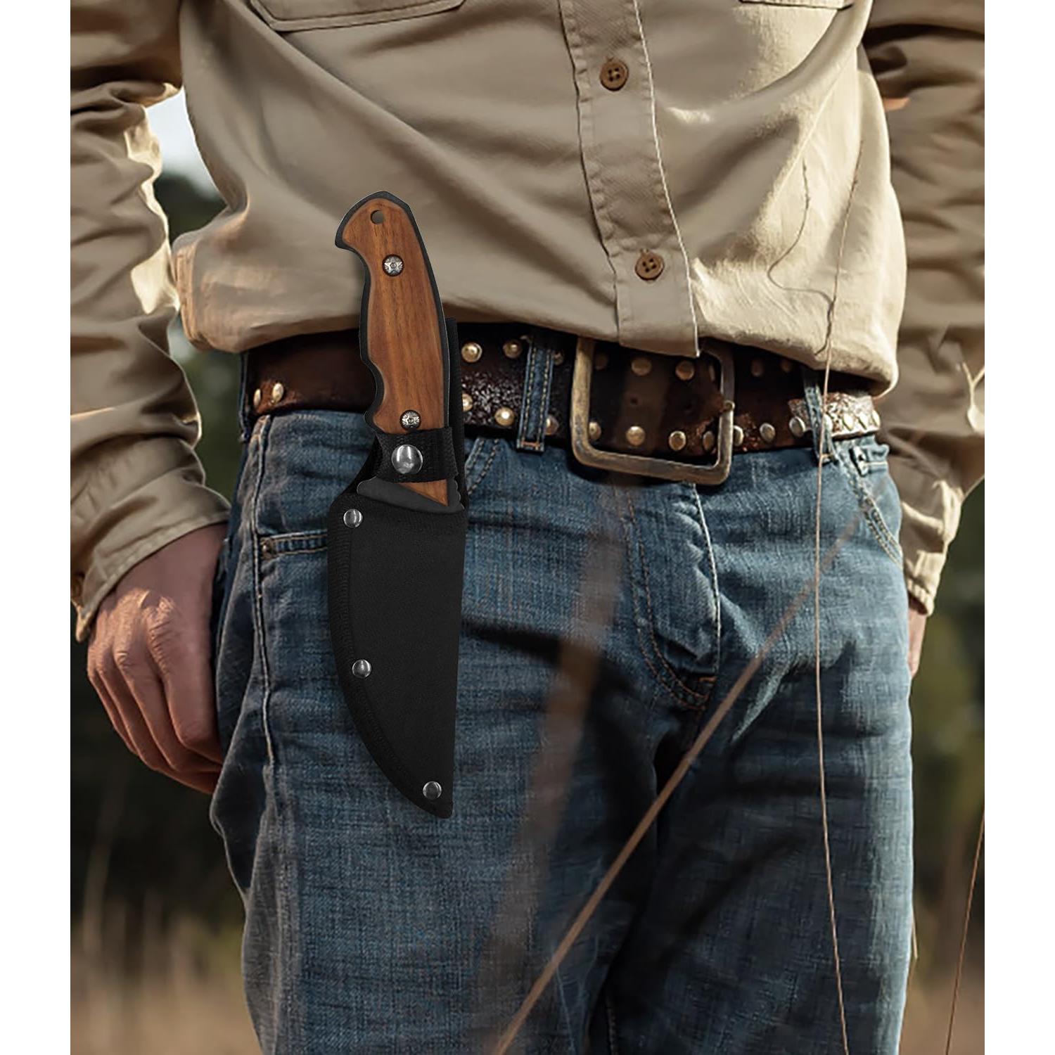 Cuchillo de Hoja Fija WICING 23.6 cm Acero Inoxidable Camping