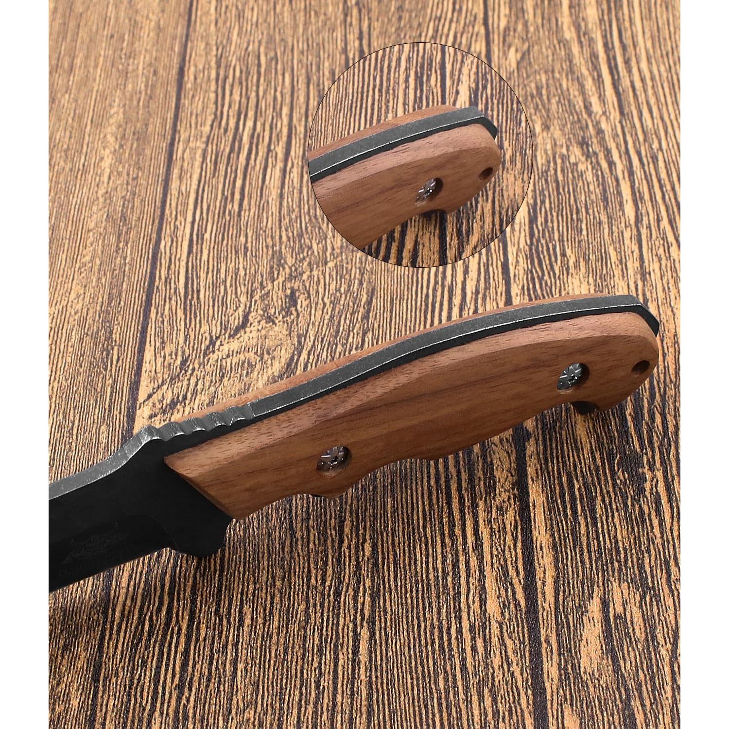 Cuchillo de Hoja Fija WICING 23.6 cm Acero Inoxidable Camping