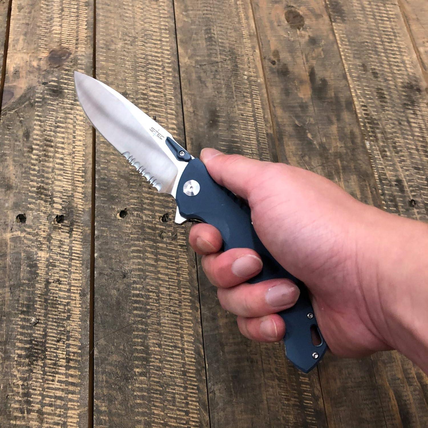 Cuchillo de Bolsillo S-TEC TS011 Acero Inoxidable 8CR14 25.4cm