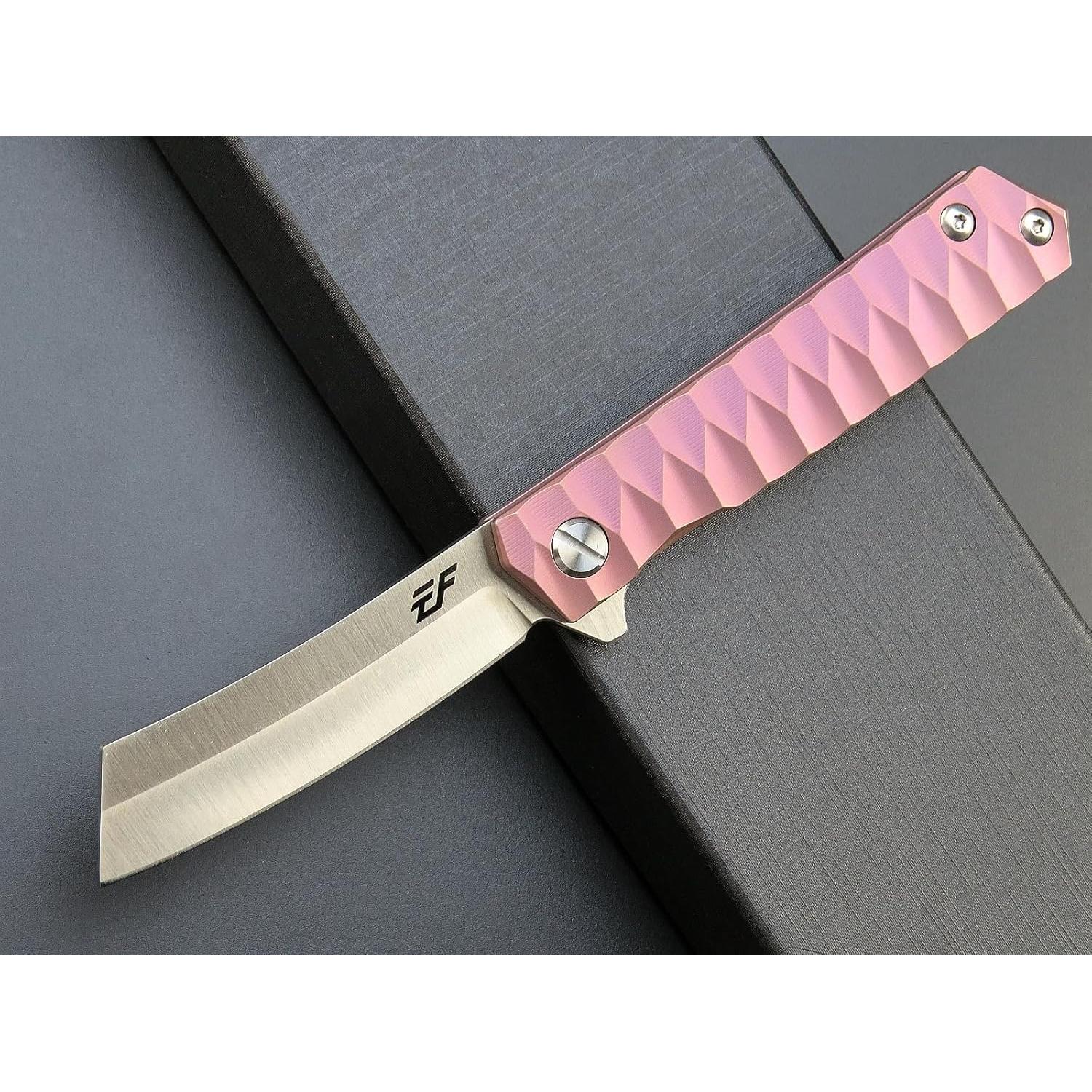 Cuchillo Plegable Eafengrow EF97 Acero D2 Mango Titanio 20.3 cm