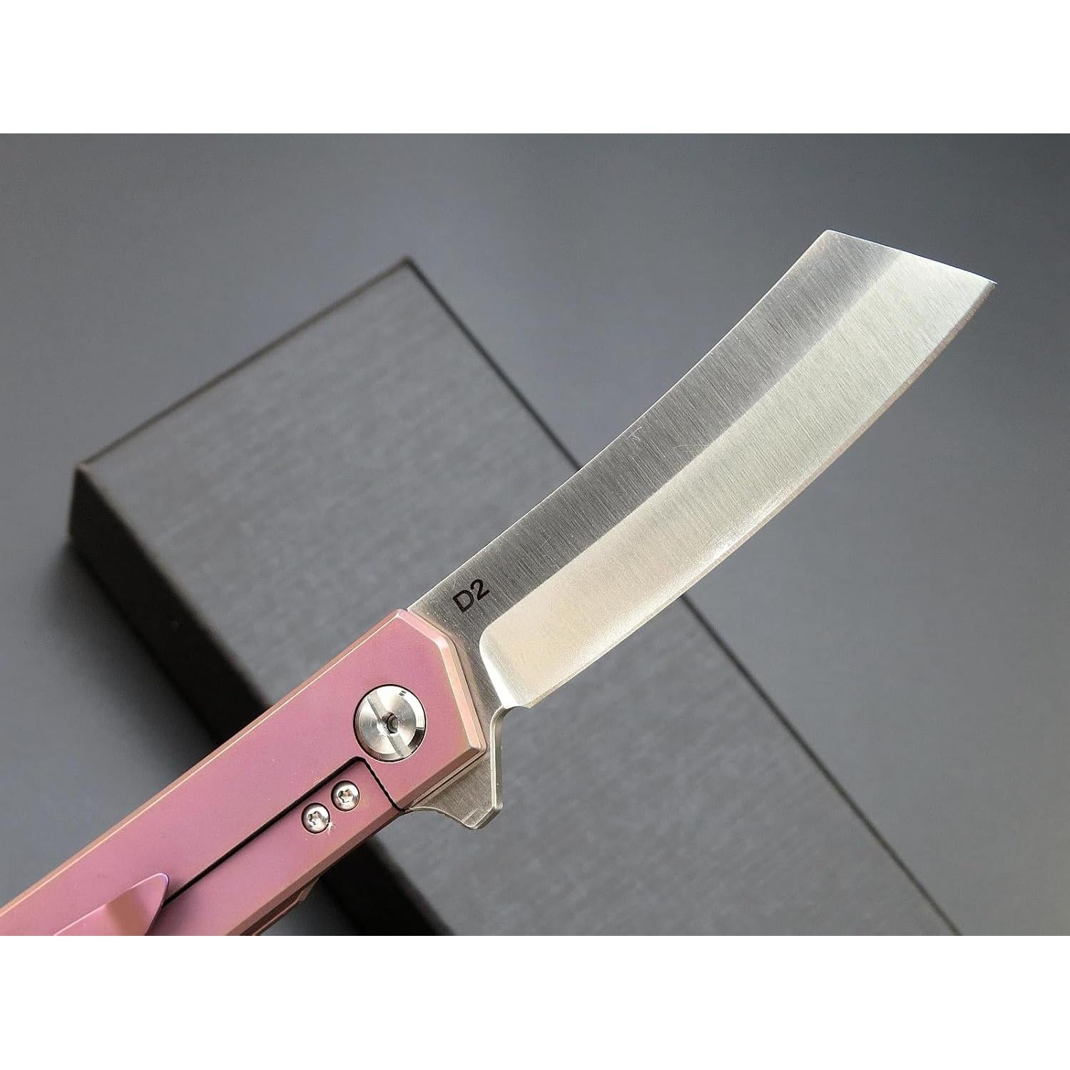 Cuchillo Plegable Eafengrow EF97 Acero D2 Mango Titanio 20.3 cm