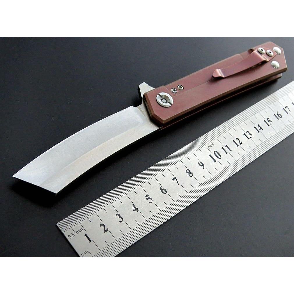 Cuchillo Plegable Eafengrow EF97 Acero D2 Mango Titanio 20.3 cm