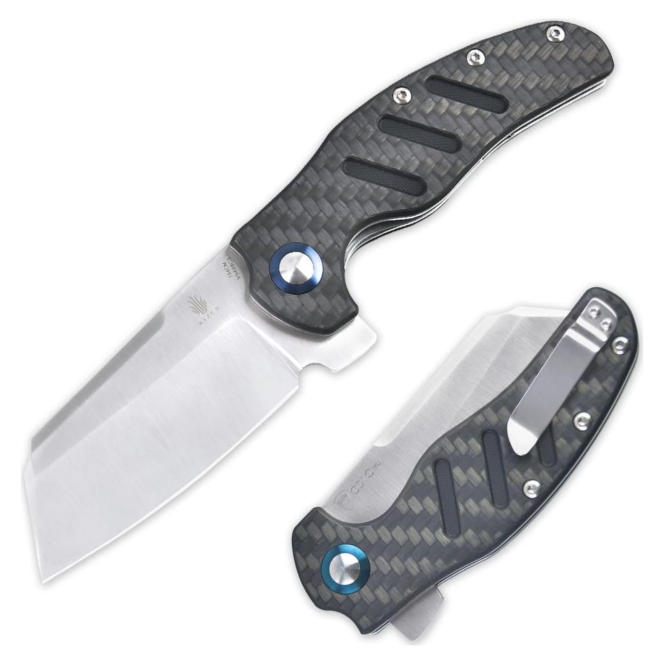 Cuchillo de bolsillo Kizer Sheepdog XL 154CM G10 gris EDC