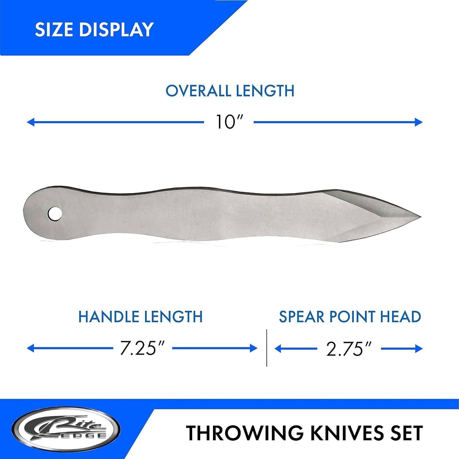 Conjunto de cuchillos de acero inoxidable SZCO 3 piezas 25.4 cm